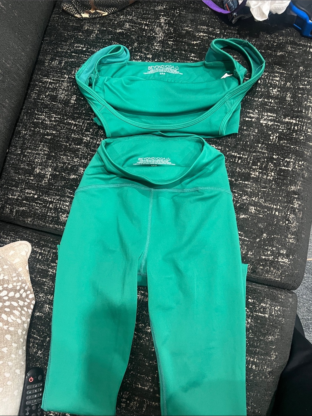 Beyond Yoga Teal High-Waist Leggings
